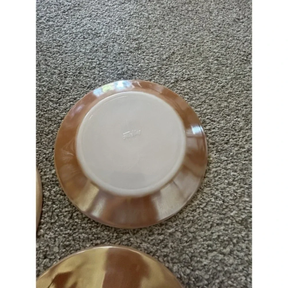 3-PC Fire‎ King Peach Luster Ovenware Replacement Plates